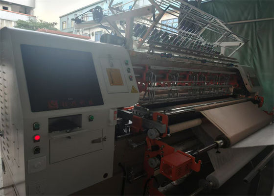 3-Reihe-Fabrik-Quilting-Maschine mit einer Produktionsgeschwindigkeit von 60 bis 280 m/m