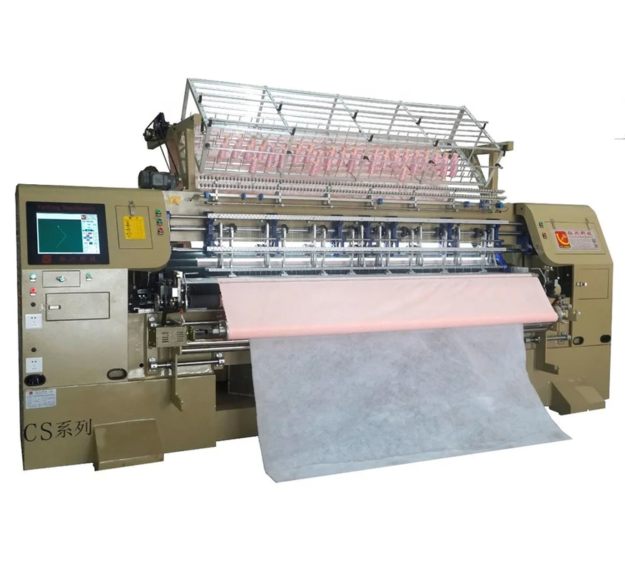 240cm 3 Reihen Hochgeschwindigkeits-Servo-Antriebs-Industrielle kommerzielle Quilting-Maschine für Decken